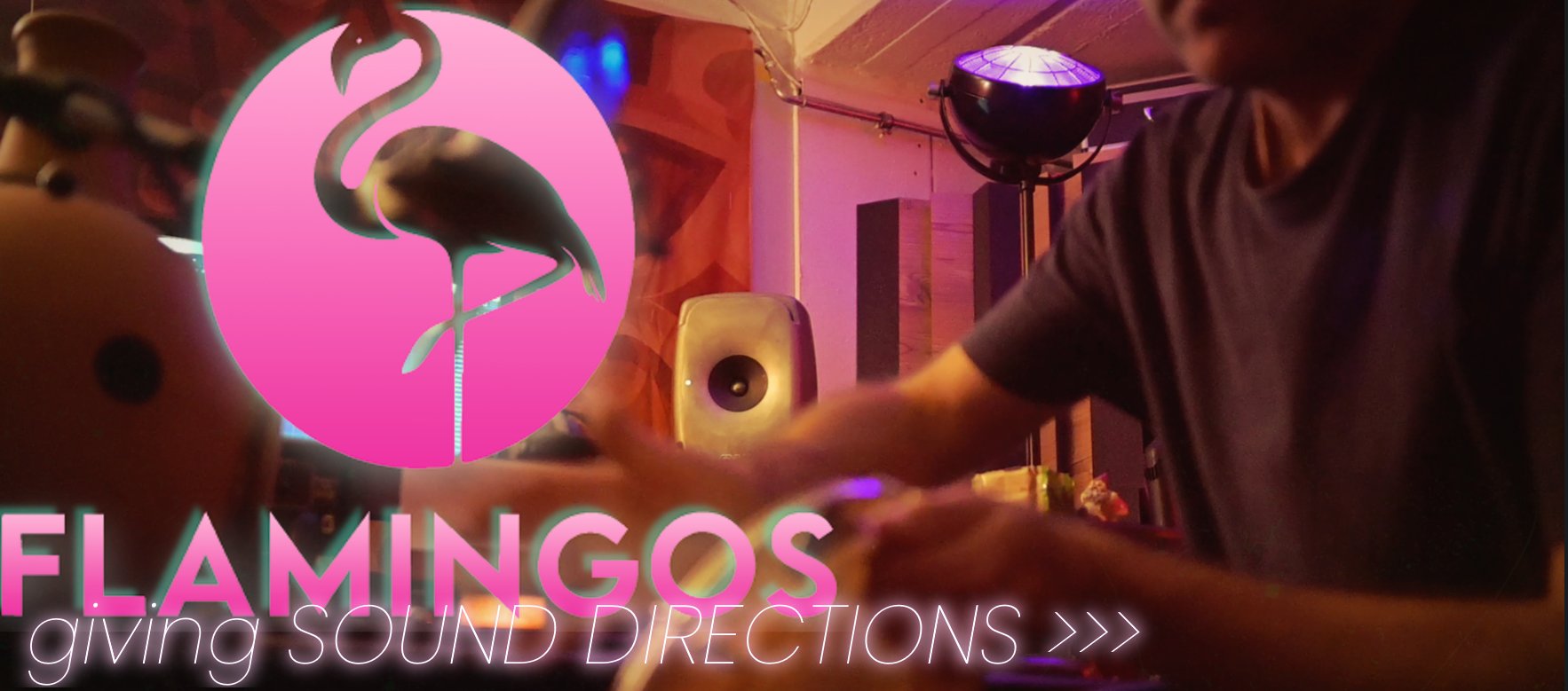 Musikproduktion am Pult im Flamingos-Tonstudio – giving Sound Directions